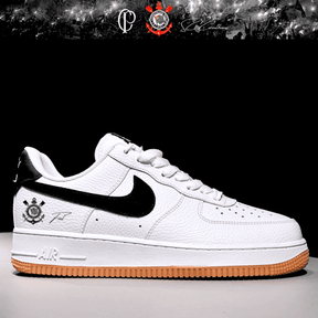 Exclusivo: Tênis Air Force White Black Obsidian Signature Customizado do Timão + *BRINDE 1x Caneca Oficial* - EDIÇÃO LIMITADA