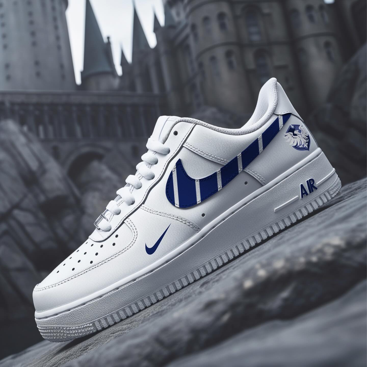Exclusivo: Tênis NK Air Force e Dunk Low White Customizados de HP + *BRINDE 1x Caneca Oficial* - EDIÇÃO LIMITADA