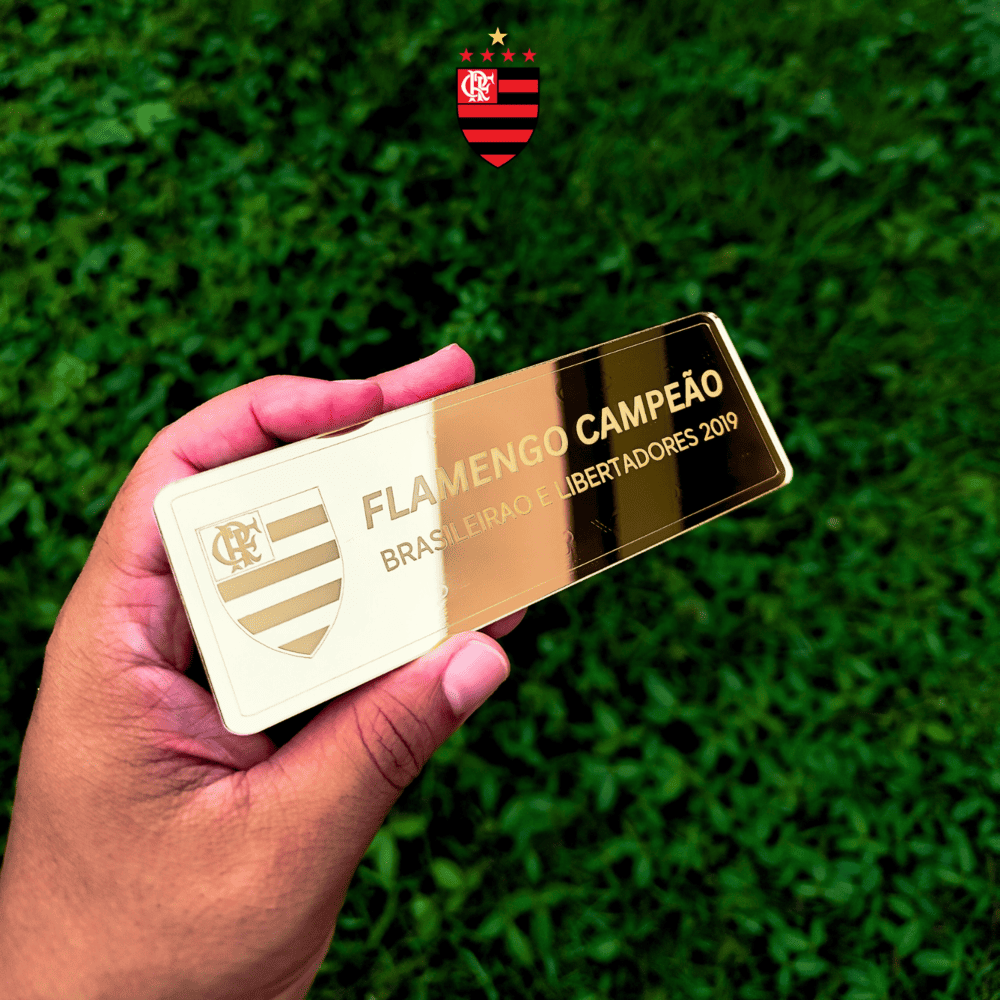 Exclusivo: Quadro de Medalhas Mengão Fla Multicampeão 2019 Libertadores e Brasileirão Moldura de Madeira 33x33cm + *BRINDE 1x Caneca* - EDIÇÃO LIMITADA