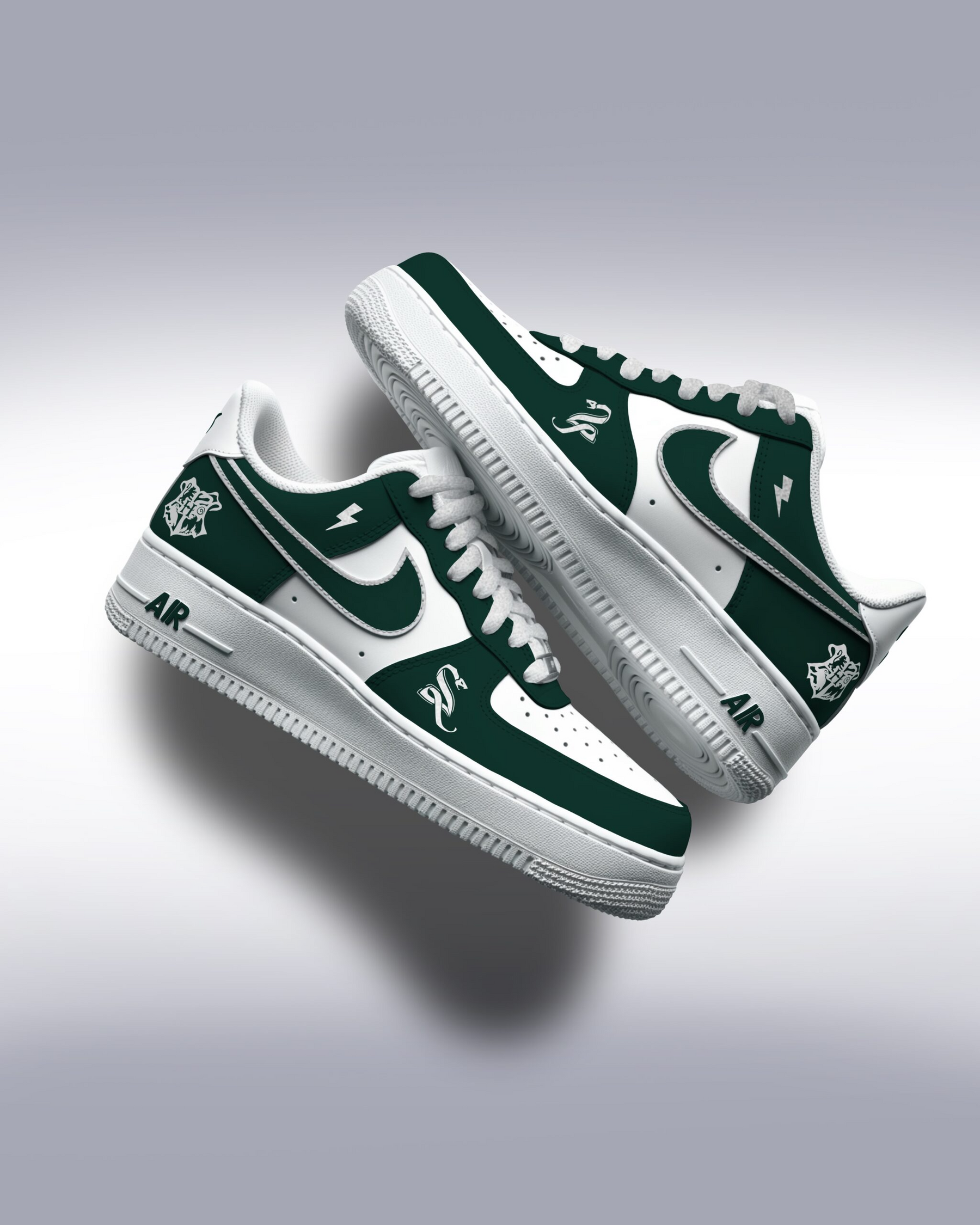 Exclusivo: Tênis NK Air Force e Dunk Low White Customizados de HP + *BRINDE 1x Caneca Oficial* - EDIÇÃO LIMITADA