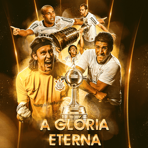 Exclusivo: Quadro de Medalhas Timão Multicampeão 2012 Libertadores e Mundial Moldura de Madeira 33x33cm + *BRINDE 1x Caneca* - EDIÇÃO LIMITADA