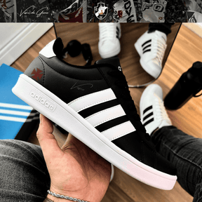 Exclusivo: Tênis Grand Court Signature Customizado Vasco Gigante da Colina + *BRINDE 1x Caneca Oficial* - EDIÇÃO LIMITADA