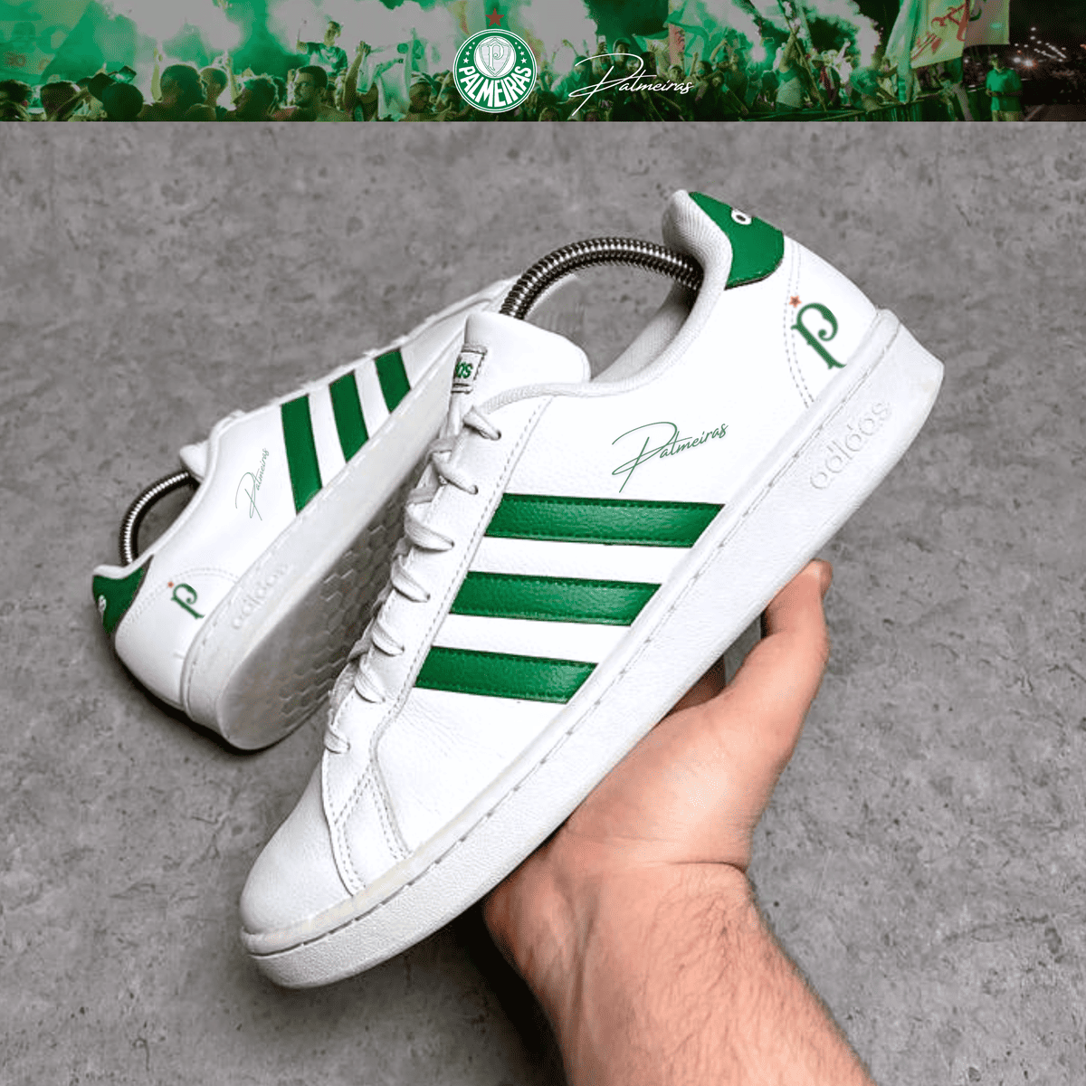 Exclusivo: Tênis Grand Court e VL Court 3.0 Signature Customizado Verdão Palestra Itália + *BRINDE 1x Caneca Oficial* - EDIÇÃO LIMITADA