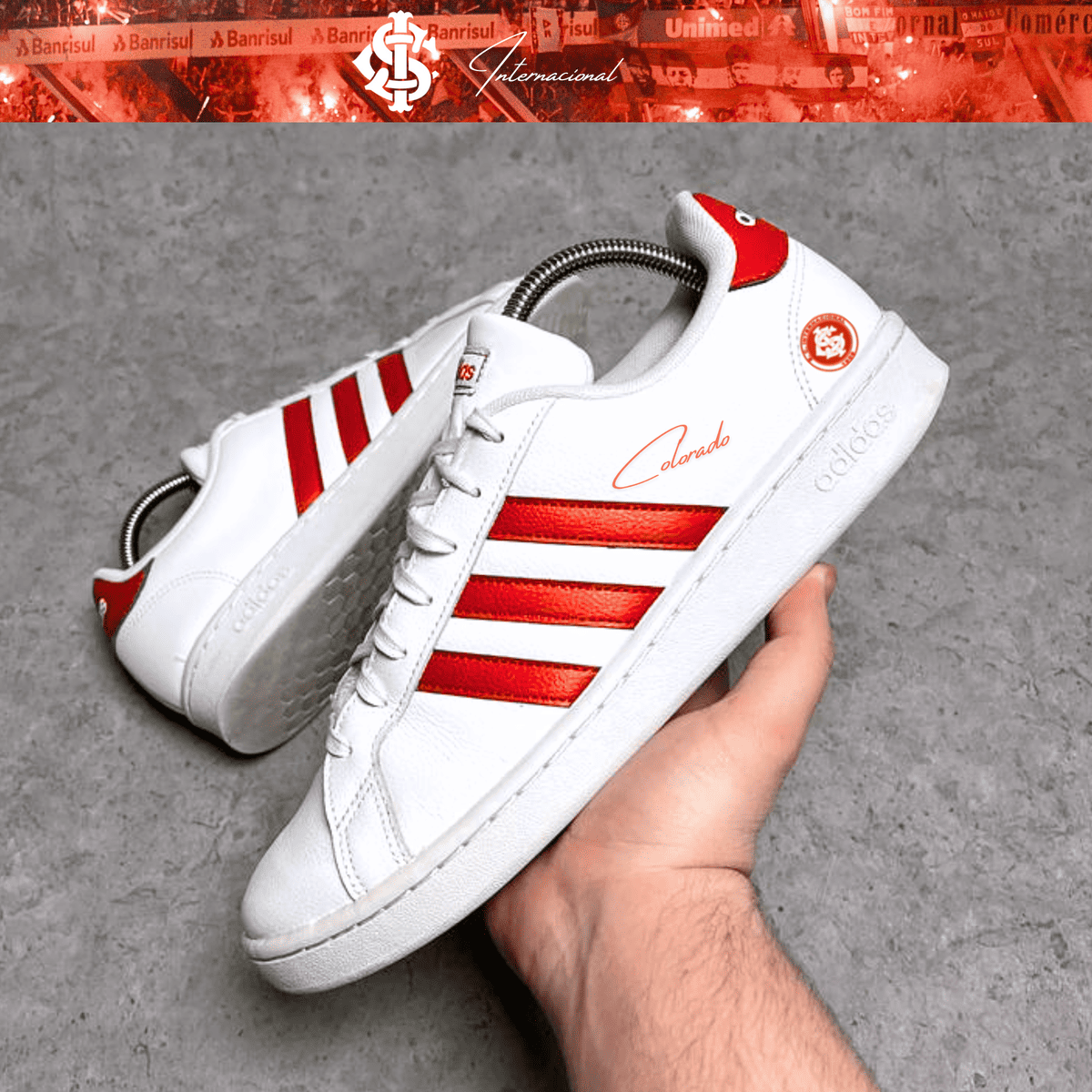 Exclusivo: Tênis Grand Court e VL Court 3.0 Signature Customizado do Inter Colorado + *BRINDE 1x Caneca Oficial* - EDIÇÃO LIMITADA