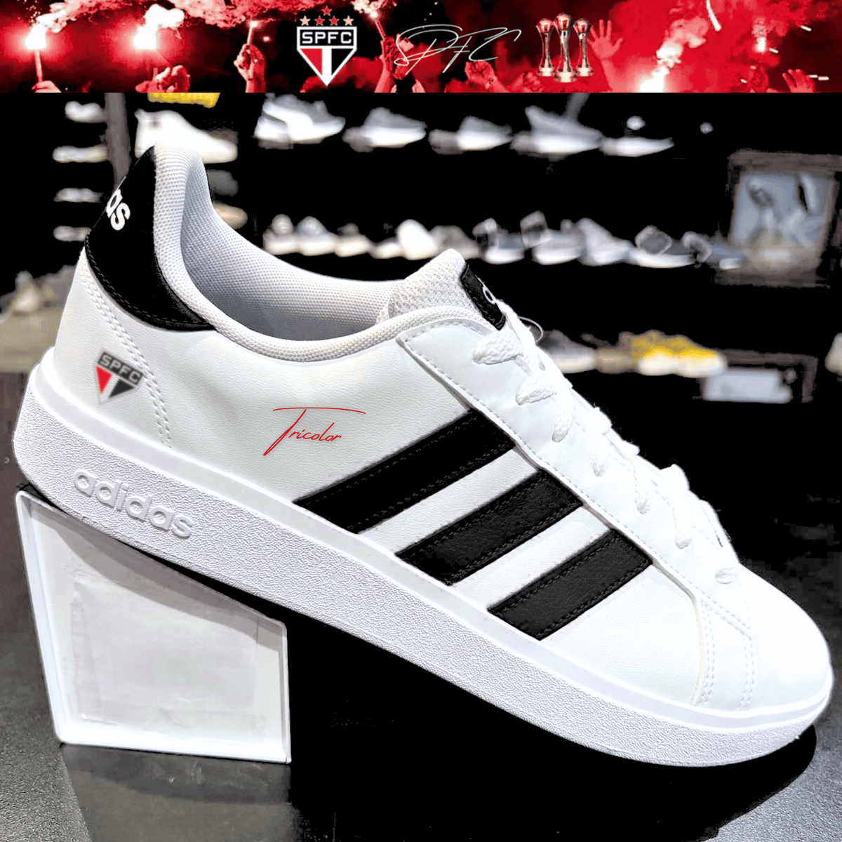 Exclusivo: Tênis Grand Court e VL Court 3.0 Signature Nova Versão Customizada do São Paulo + *BRINDE 1x Caneca* - EDIÇÃO LIMITADA