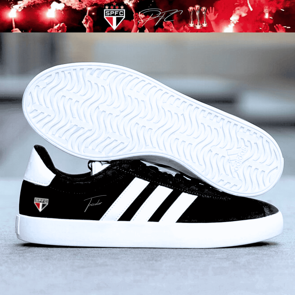 Exclusivo: Tênis Grand Court e VL Court 3.0 Signature Nova Versão Customizada do São Paulo + *BRINDE 1x Caneca* - EDIÇÃO LIMITADA