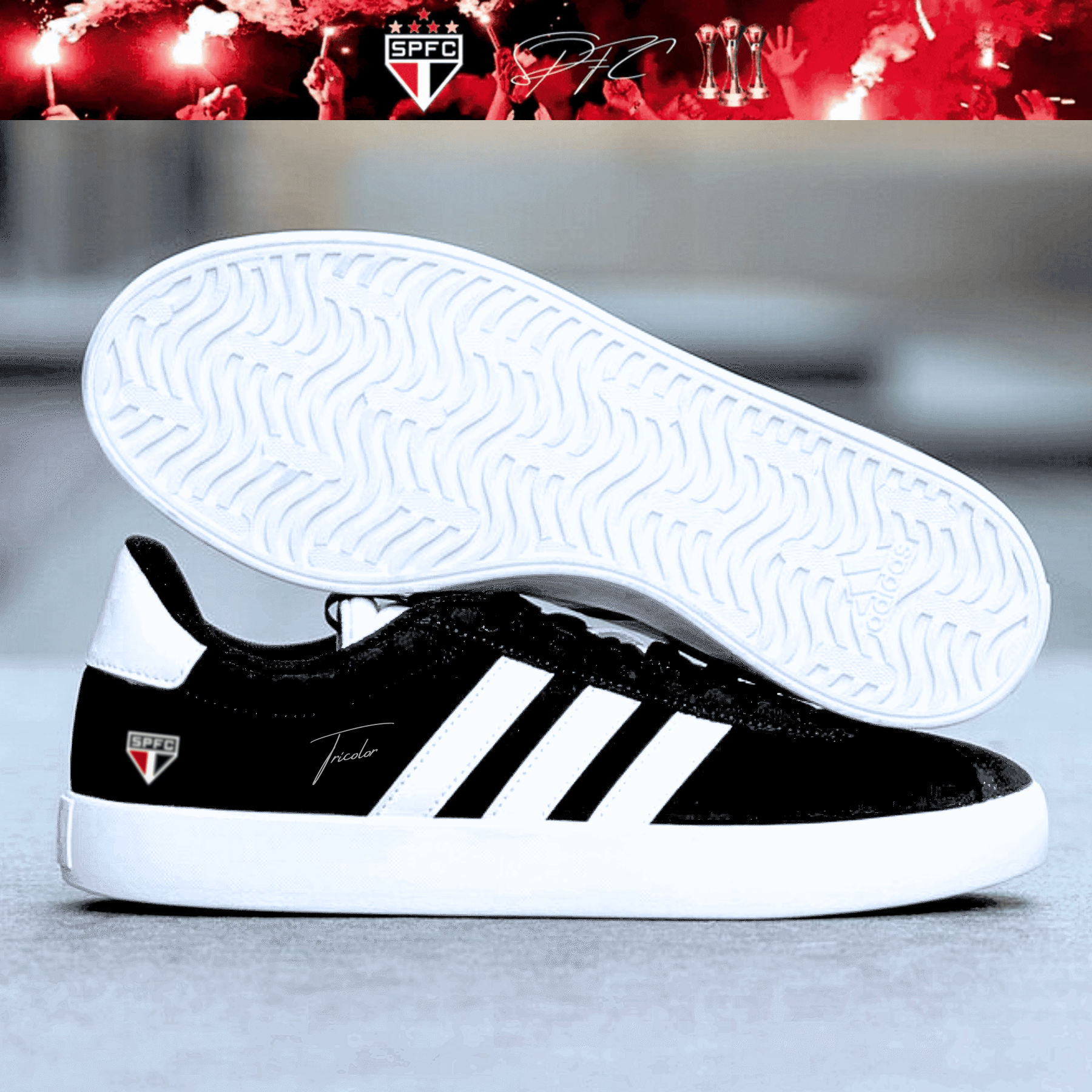 Exclusivo: Tênis Grand Court e VL Court 3.0 Signature Nova Versão Customizada do São Paulo + *BRINDE 1x Caneca* - EDIÇÃO LIMITADA