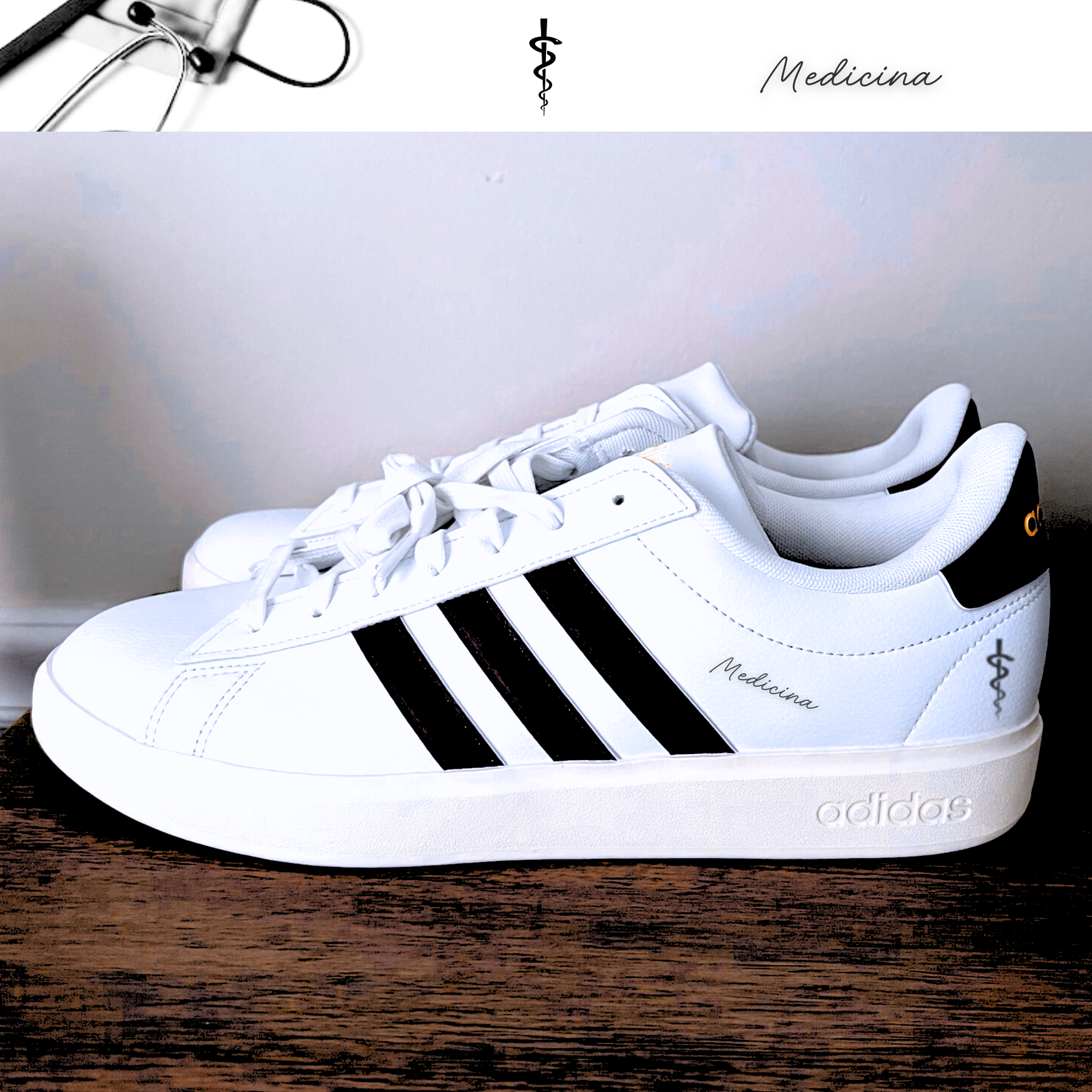 Exclusivo: Tênis Grand Court e VL Court 3.0 Signature Customizado de Medicina + *BRINDE 1x Caneca* - EDIÇÃO LIMITADA