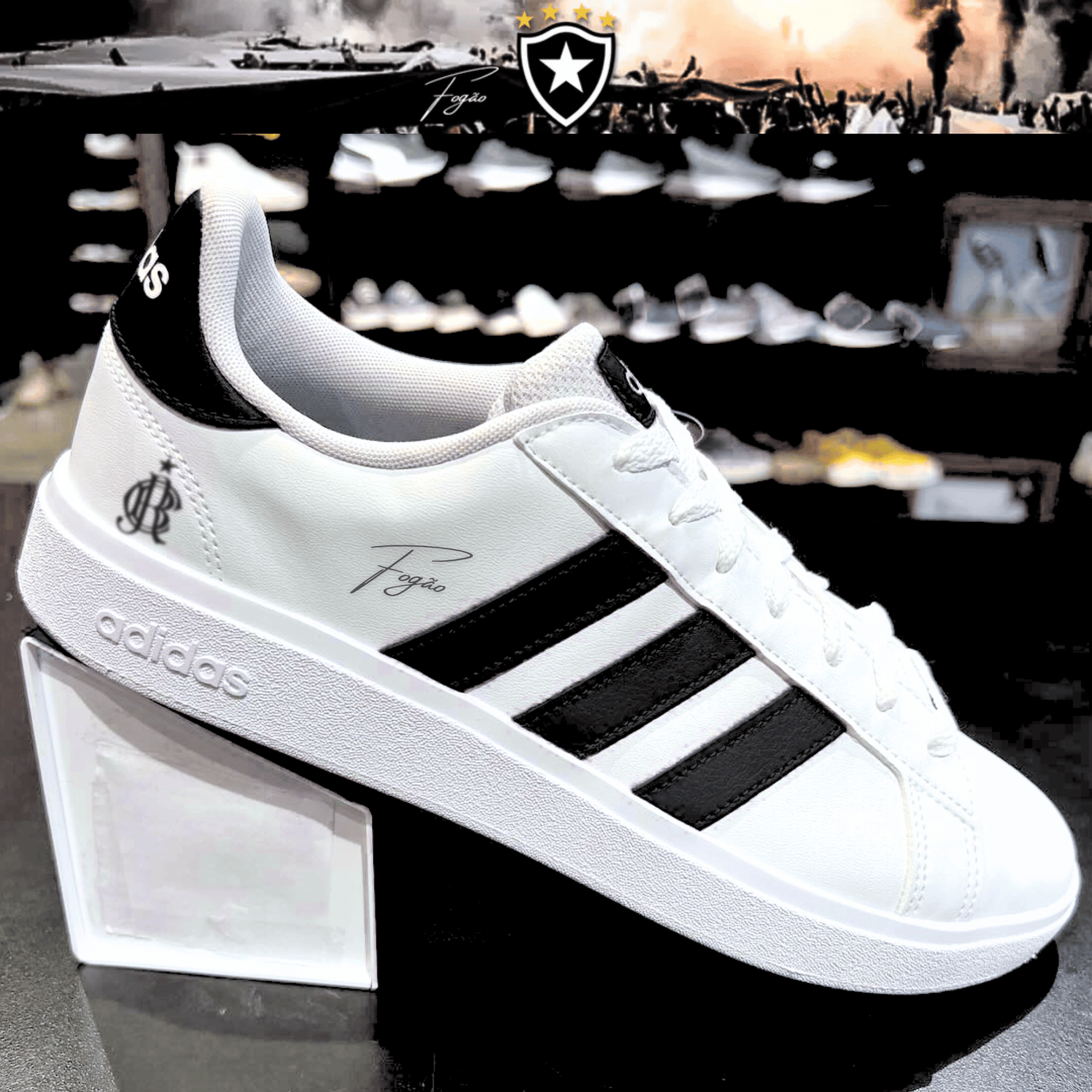 Exclusivo: Tênis Grand Court e VL Court 3.0 Signature Customizado do Glorioso + *BRINDE 1x Caneca Oficial* - EDIÇÃO LIMITADA