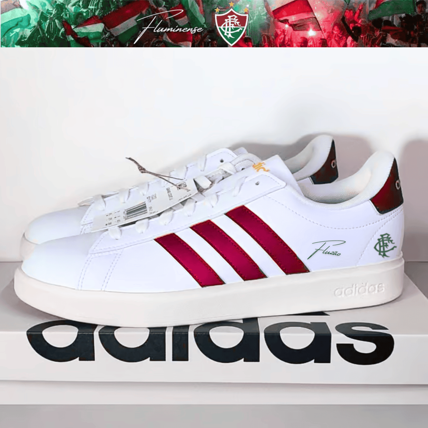 Exclusivo: Tênis Grand Court e VL Court 3.0 Signature Nova Versão Customizada do Fluzão + *BRINDE 1x Caneca* - EDIÇÃO LIMITADA