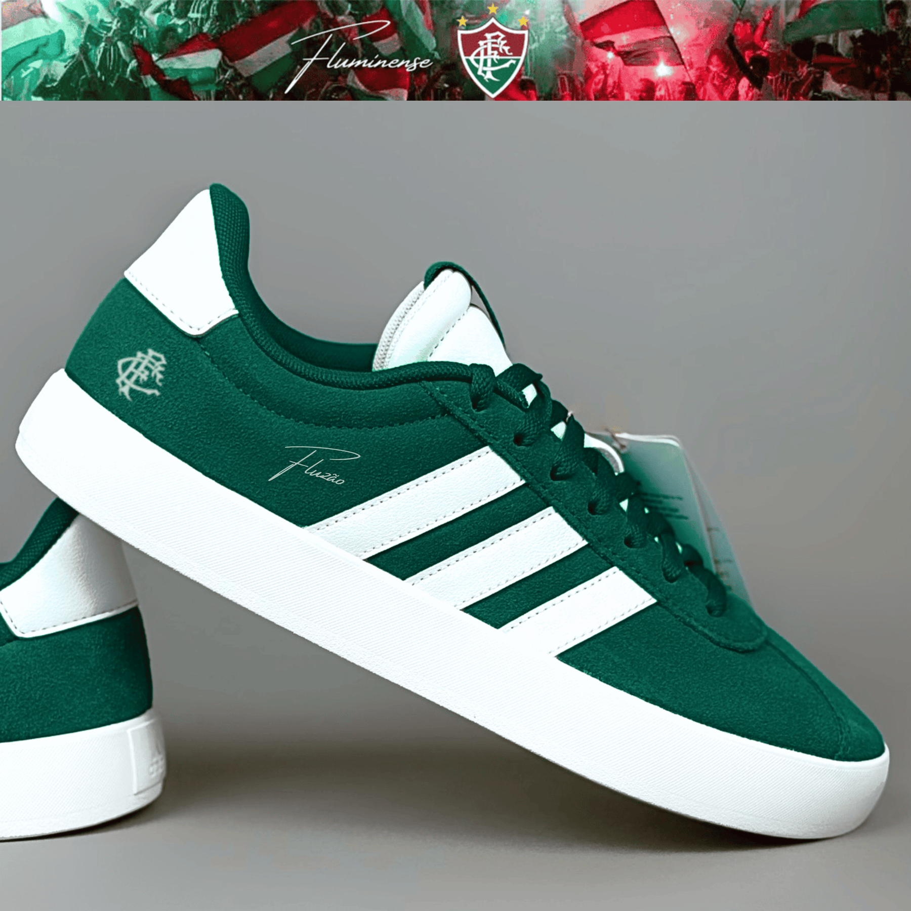 Exclusivo: Tênis Grand Court e VL Court 3.0 Signature Nova Versão Customizada do Fluzão + *BRINDE 1x Caneca* - EDIÇÃO LIMITADA