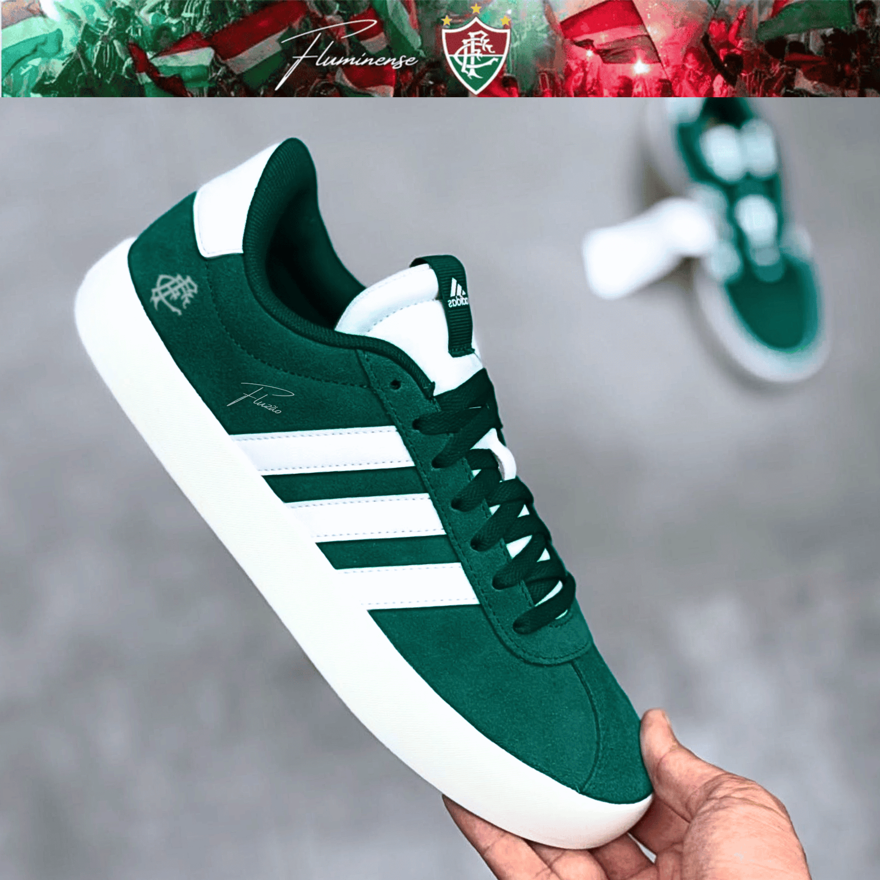 Exclusivo: Tênis Grand Court e VL Court 3.0 Signature Nova Versão Customizada do Fluzão + *BRINDE 1x Caneca* - EDIÇÃO LIMITADA