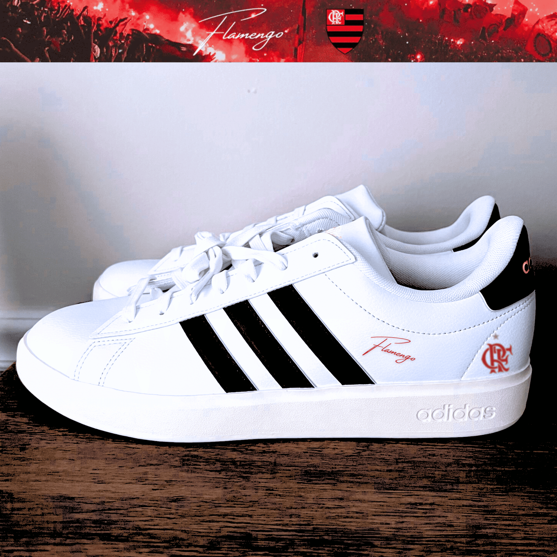 Exclusivo: Tênis Grand Court e VL Court 3.0 Signature Nova Versão Customizada do Mengão + *BRINDE 1x Caneca* - EDIÇÃO LIMITADA