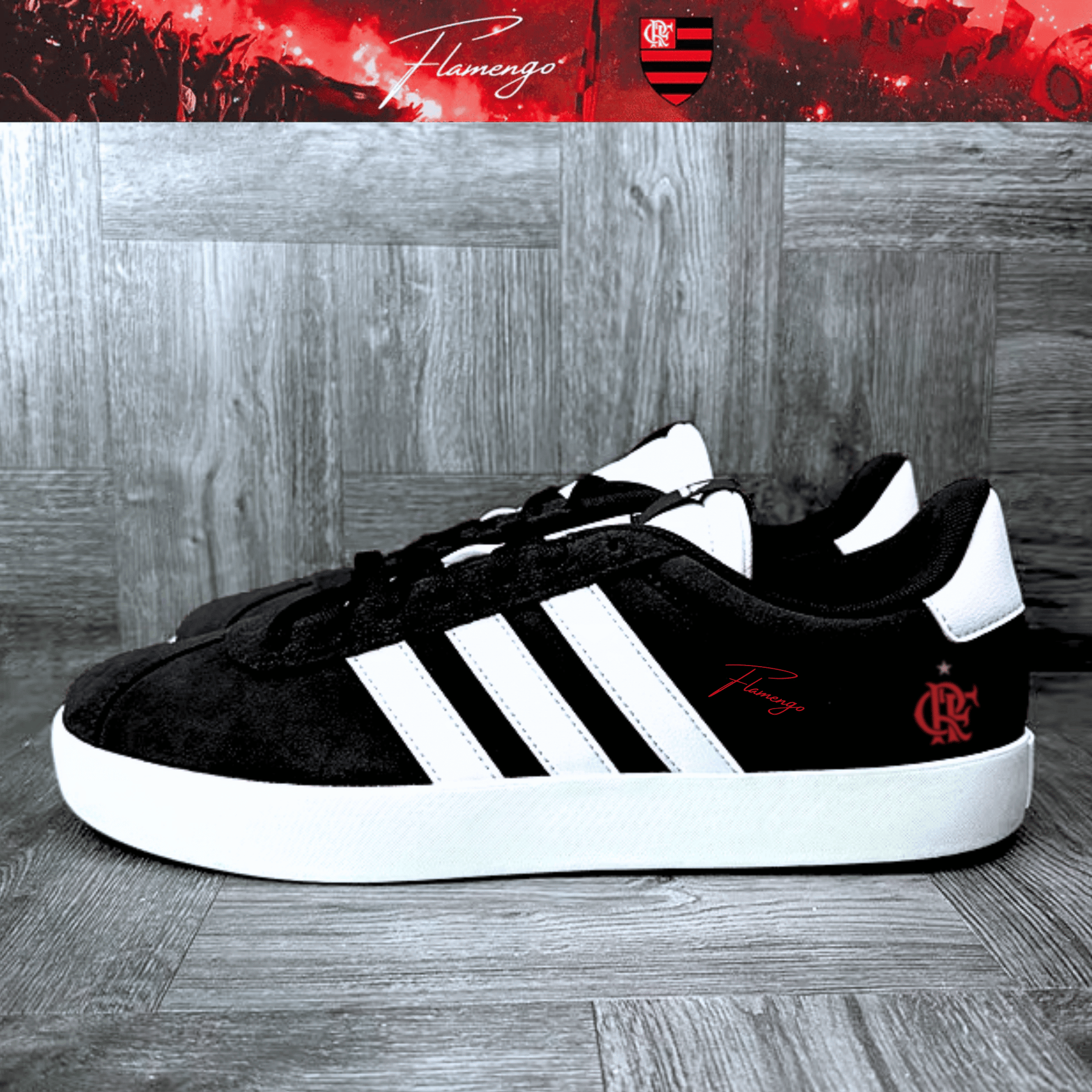 Exclusivo: Tênis Grand Court e VL Court 3.0 Signature Nova Versão Customizada do Mengão + *BRINDE 1x Caneca* - EDIÇÃO LIMITADA