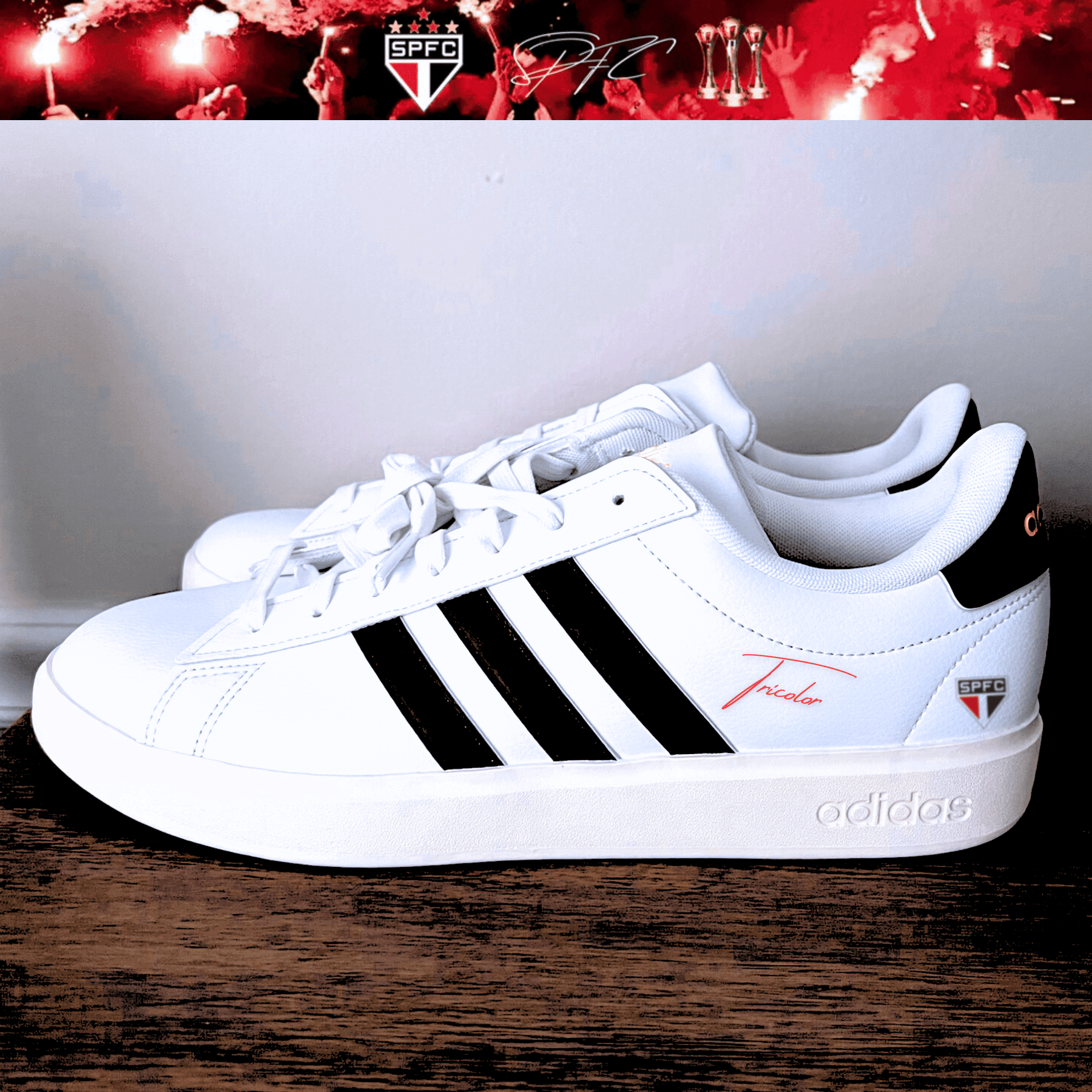 Exclusivo: Tênis Grand Court e VL Court 3.0 Signature Nova Versão Customizada do São Paulo + *BRINDE 1x Caneca* - EDIÇÃO LIMITADA