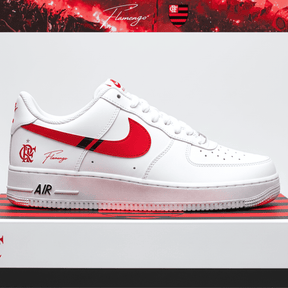 Exclusivo: Tênis NK Air Force White Customizado Mengão Multi Campeão 2025 + *BRINDE 1x Caneca Oficial* - EDIÇÃO LIMITADA