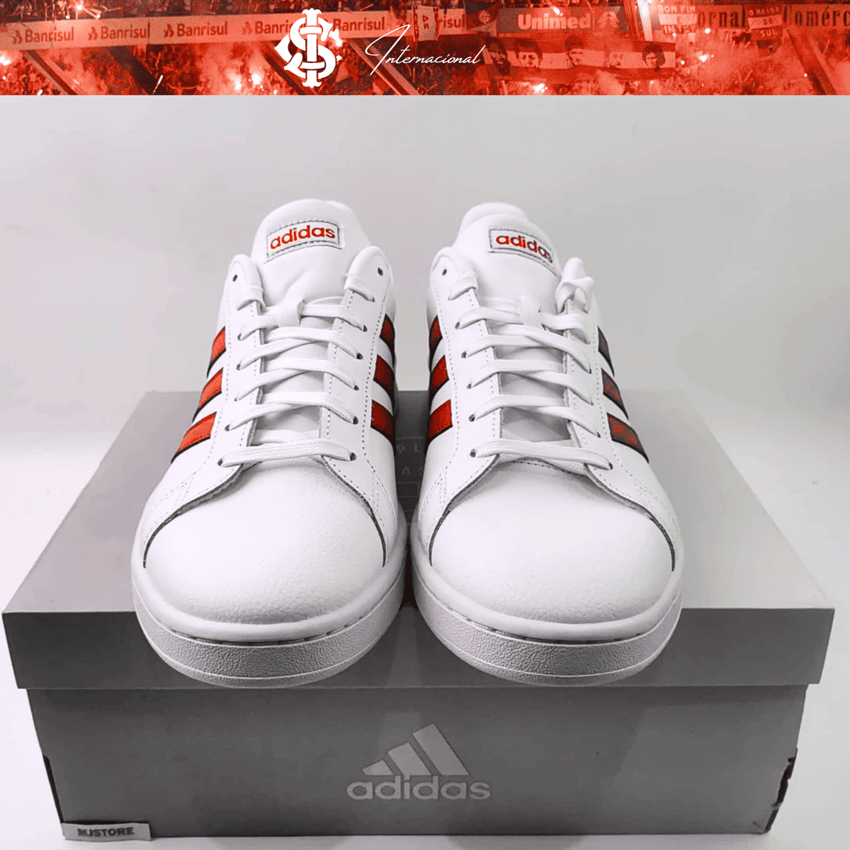 Exclusivo: Tênis Grand Court e VL Court 3.0 Signature Customizado do Inter Colorado + *BRINDE 1x Caneca Oficial* - EDIÇÃO LIMITADA