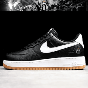 Exclusivo: Tênis Air Force White Black Obsidian Signature Customizado do Santos + *BRINDE 1x Caneca Oficial* - EDIÇÃO LIMITADA