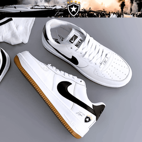 Exclusivo: Tênis Air Force White Black Obsidian Signature Customizado do Glorioso + *BRINDE 1x Caneca Oficial* - EDIÇÃO LIMITADA