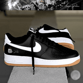 Exclusivo: Tênis Air Force White Black Obsidian Signature Customizado do Santos + *BRINDE 1x Caneca Oficial* - EDIÇÃO LIMITADA