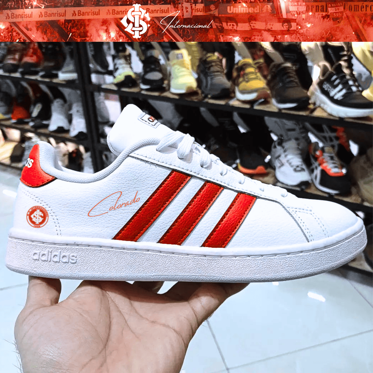 Exclusivo: Tênis Grand Court e VL Court 3.0 Signature Customizado do Inter Colorado + *BRINDE 1x Caneca Oficial* - EDIÇÃO LIMITADA