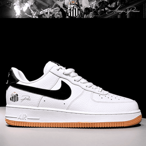 Exclusivo: Tênis Air Force White Black Obsidian Signature Customizado do Santos + *BRINDE 1x Caneca Oficial* - EDIÇÃO LIMITADA
