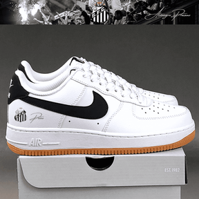 Exclusivo: Tênis Air Force White Black Obsidian Signature Customizado do Santos + *BRINDE 1x Caneca Oficial* - EDIÇÃO LIMITADA