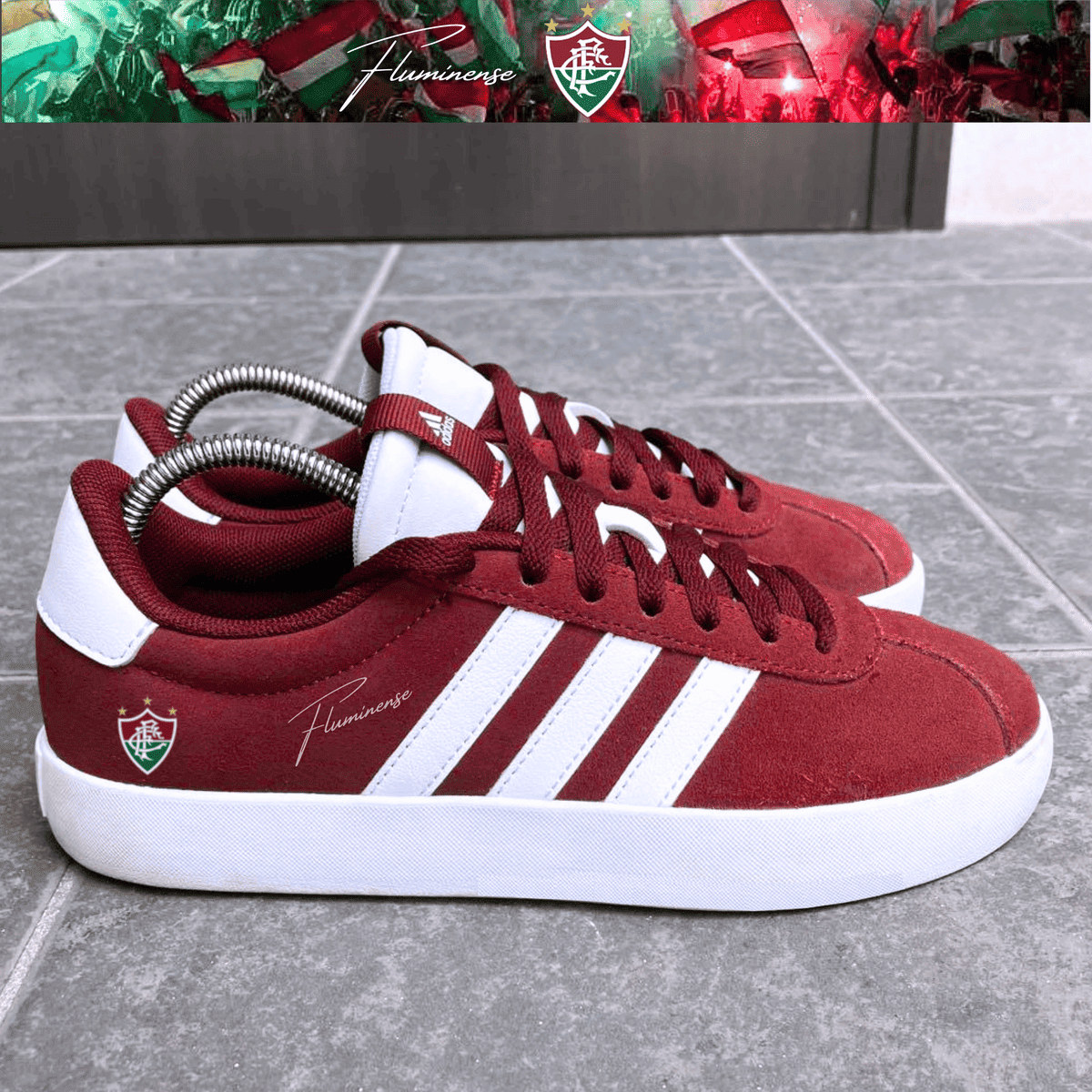 Exclusivo: Tênis Grand Court e VL Court 3.0 Signature Customizado do Fluzão + *BRINDE 1x Caneca Oficial* - EDIÇÃO LIMITADA